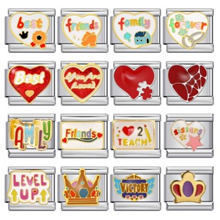 สร้อยข้อมือหัวใจลายTitanium Steel สแตนเลสอิตาเลียน แบบแยกส่ว…