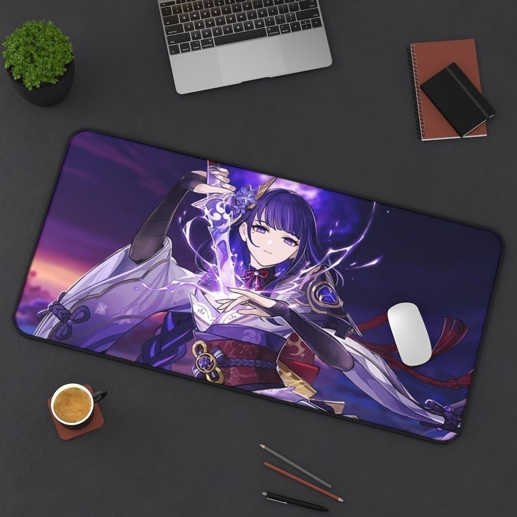 แผ่นรองเมาส์ Genshin Pad Impact แผ่นรองเม้าส์ | ไรเดน โชกุน