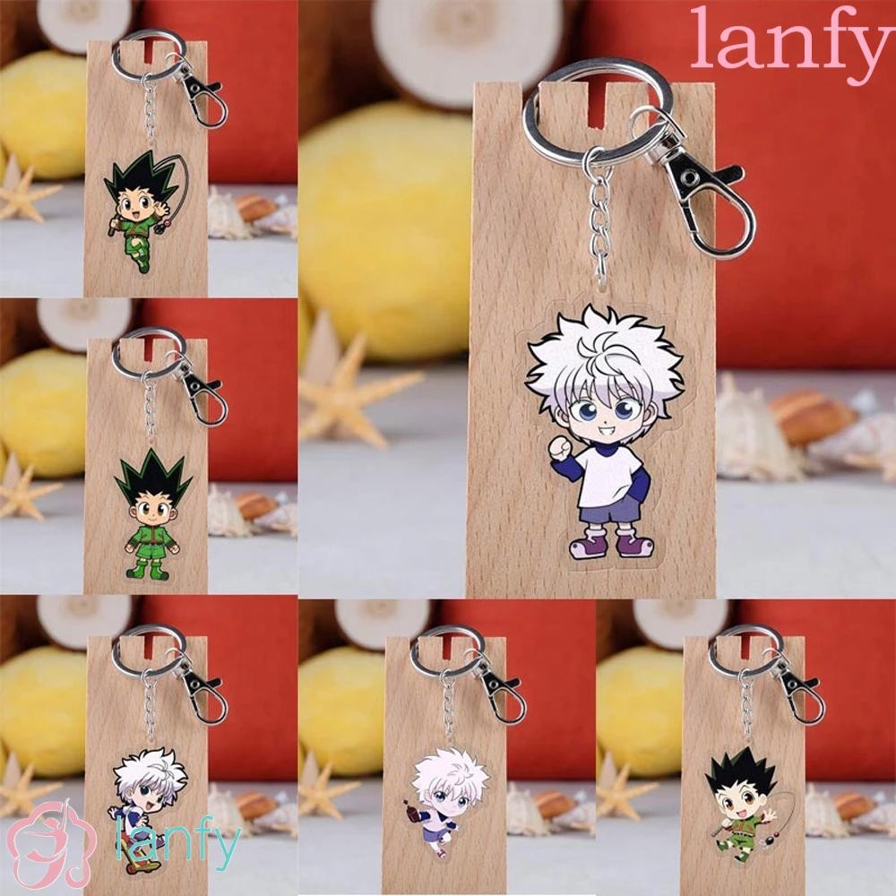 LANFY จี้พวงกุญแจ Zoldyck Kurapika Killua สองด้าน