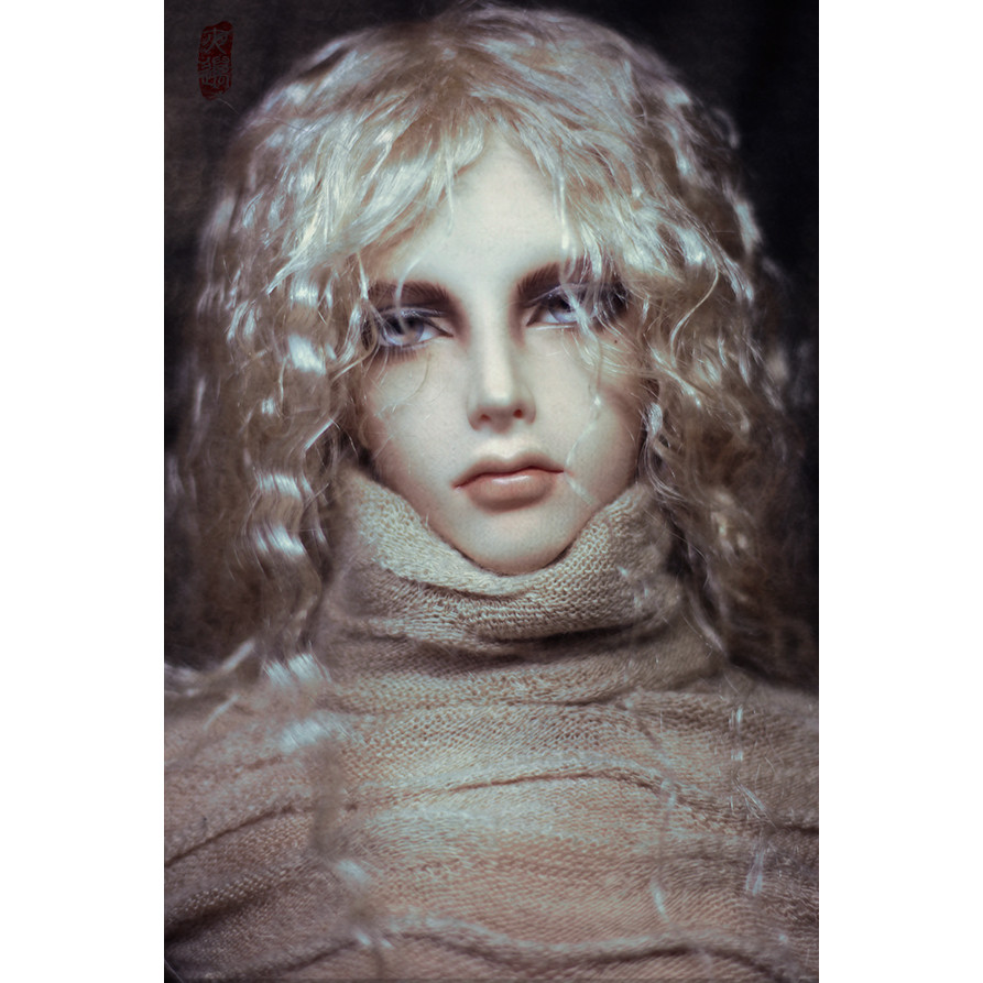 Bjd วิกผม 1/3 จุดสามจุดหญิงใหญ่ Royal Sister Little Bu Bohemian Golden Instant Noodle Roll ขนสัตว์ม้