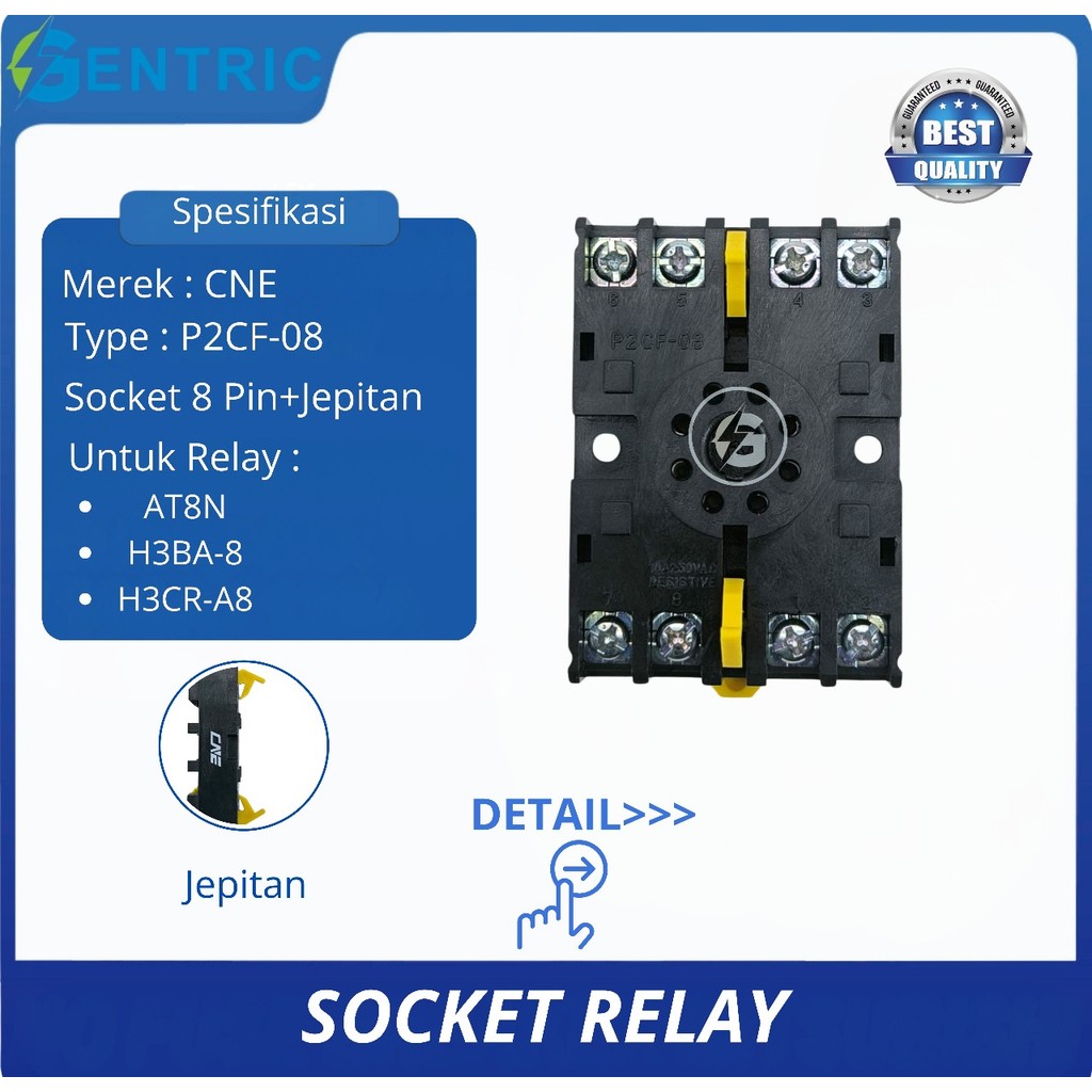 RELAY SOCKET P2CF-08 8PIN คุณภาพดีที่สุด