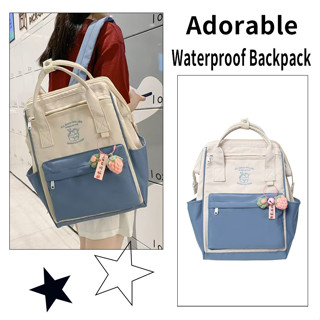 【สินค้าพร้อมส่ง】กระเป๋าเป้สะพายหลังเกาหลีอินเทรนด์สําหรับนัก…