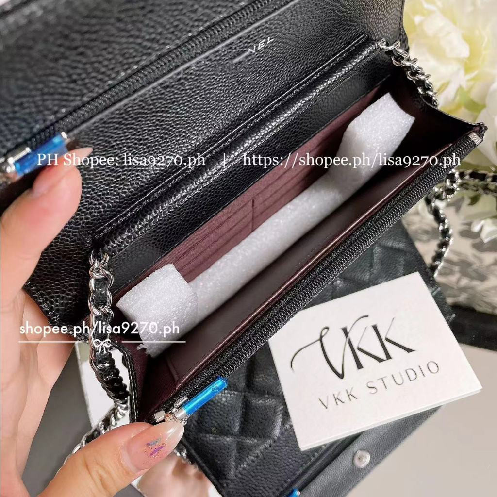 กระเป๋าสตางค์แบบคล้องคอ พร้อมสายโซ่ ใหม่ล่าสุด WOC