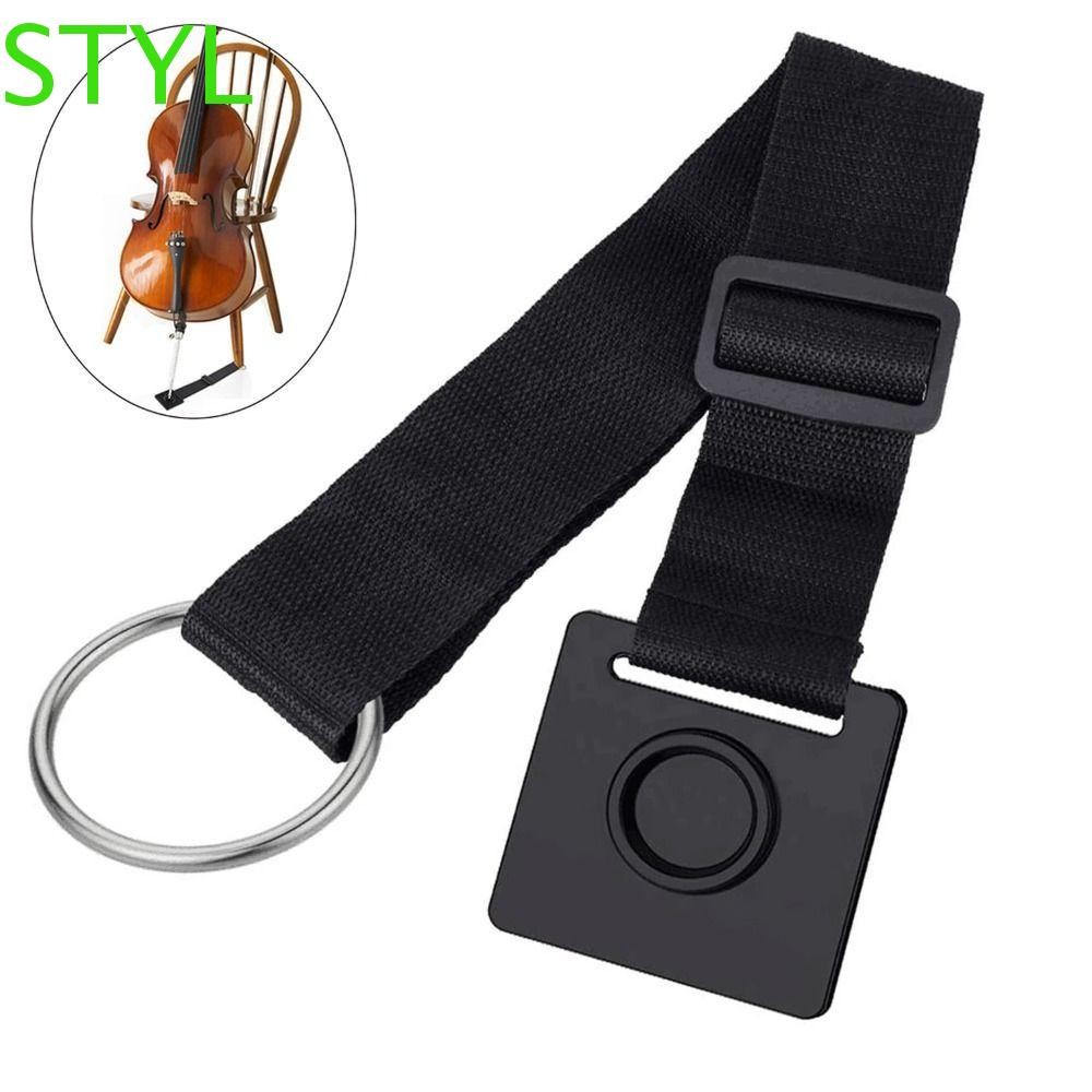 STYL Cello Endpin Stopper, Anti Scratch Practicing Holder Cello Non Slip Pad, Violoncello เข็มขัดปรั