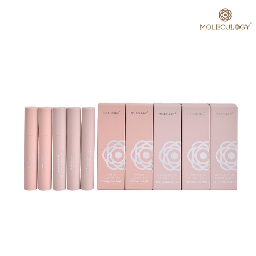 Moleculogy Visible Color Glaze Lip (4g.) ลิปทินท์ เนื้อเงาฉ่ำ ทุกสีทำให้หน้าไม่โทรม