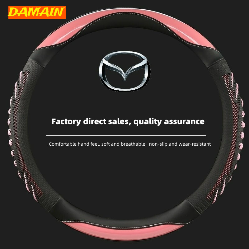 DMCOD ฝาครอบพวงมาลัย Mazda mazda2 mazda3 mazda6 cx3 cx30 cx5 cx8 cx9 ฝาครอบพวงมาลัยแฟชั่น อุปกรณ์ตกแ