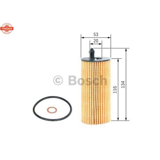 กรองน้ำมันเครื่อง Bosch BMW F30 G20 F10 G30 X3 X5 เครื่อง B47 B48 320i 320d 520d