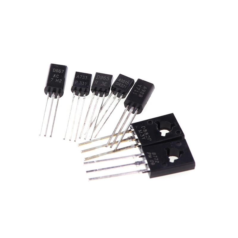 Triode 2SD928A/2SA733/2SD965/2SD822/2SB772/2SD667 In-line TO-92