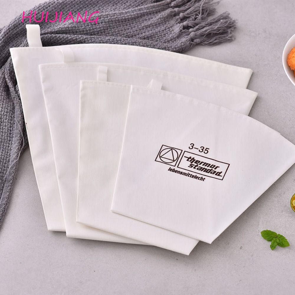 HUJIANG Pastry Bag Cookies Home New Triangle Party Cotton Fabric Piping Bag