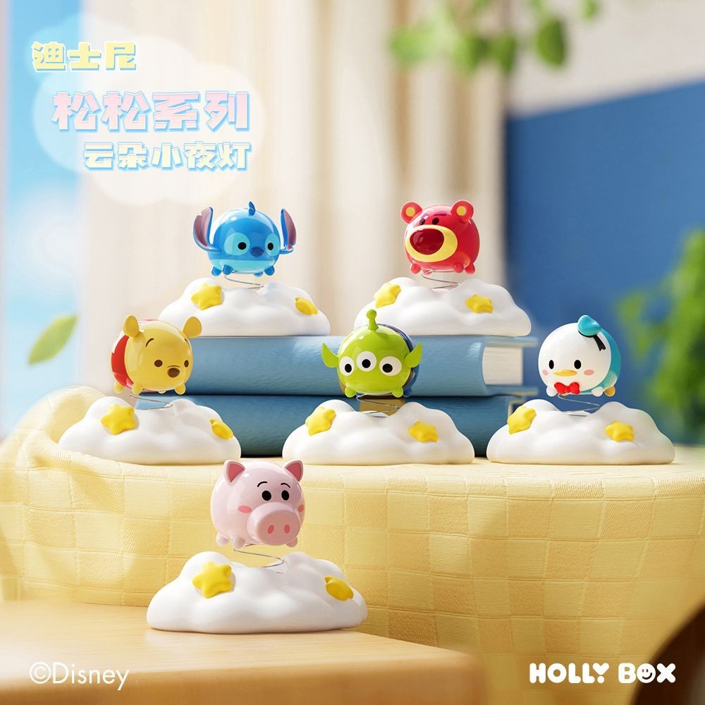 Disney Songsong Cloud Night Light Figure-Made Mystery Box ตุ๊กตาตุ๊กตาเดสก์ท็อปตกแต่งของขวัญวันเกิด⭐