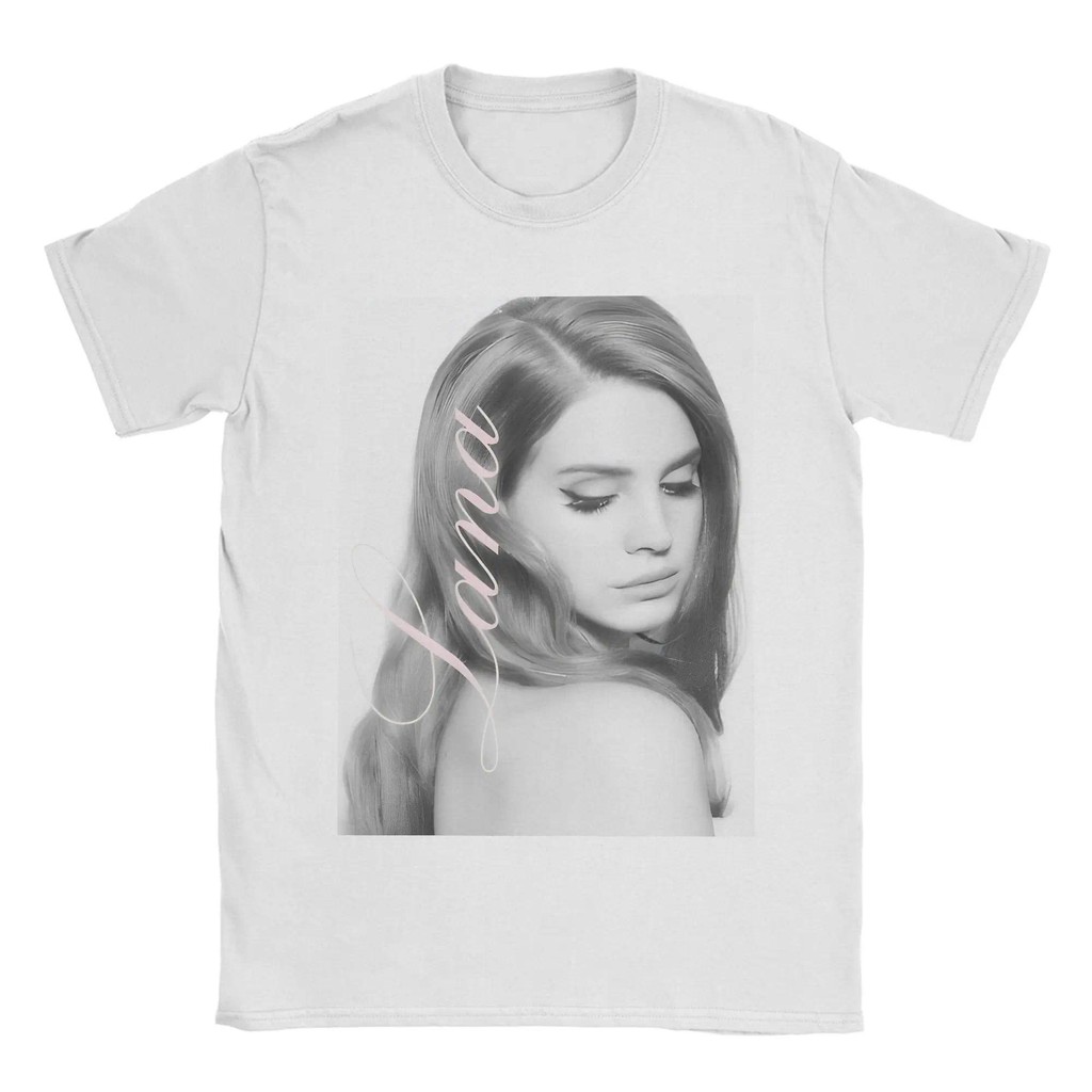 Lana Del Rey Printed T Shirts for Men Women Vintage Singer Album Print 100% Cotton Tee Shirt Clothes
