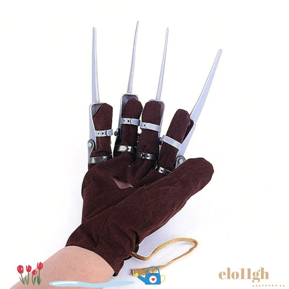 ELOGH ตลก Freddy ถุงมือ, ถุงมือนักฆ่า ถุงมือคอสเพลย์ Wolverine Ghost Claw, Claws Freddy Krueger ถุงม