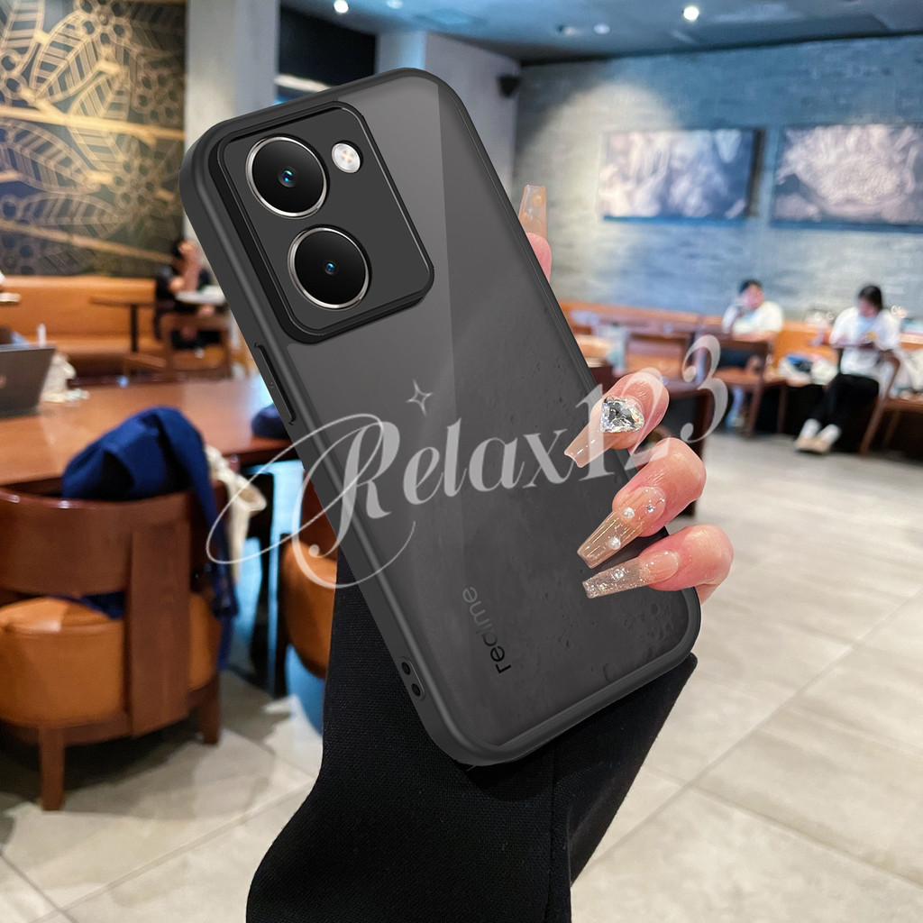 สําหรับRealme P3 Ultra 5G 2025 ใหม่หรูหราสีดําMatte Clearเลนส์ป้องกันสําหรับRealme P3 P3Ultra Realme
