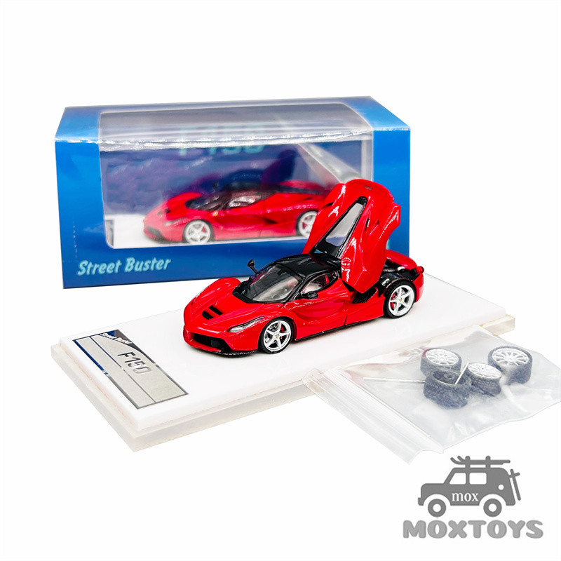 Street Buster 1:64 La (F150) metallic Red Carbon Top Limited999 รถโมเดลDiecast