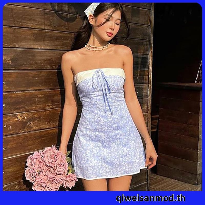 Hannie House- ชุดเดรสลายดอกไม ้ สําหรับผู ้ หญิง