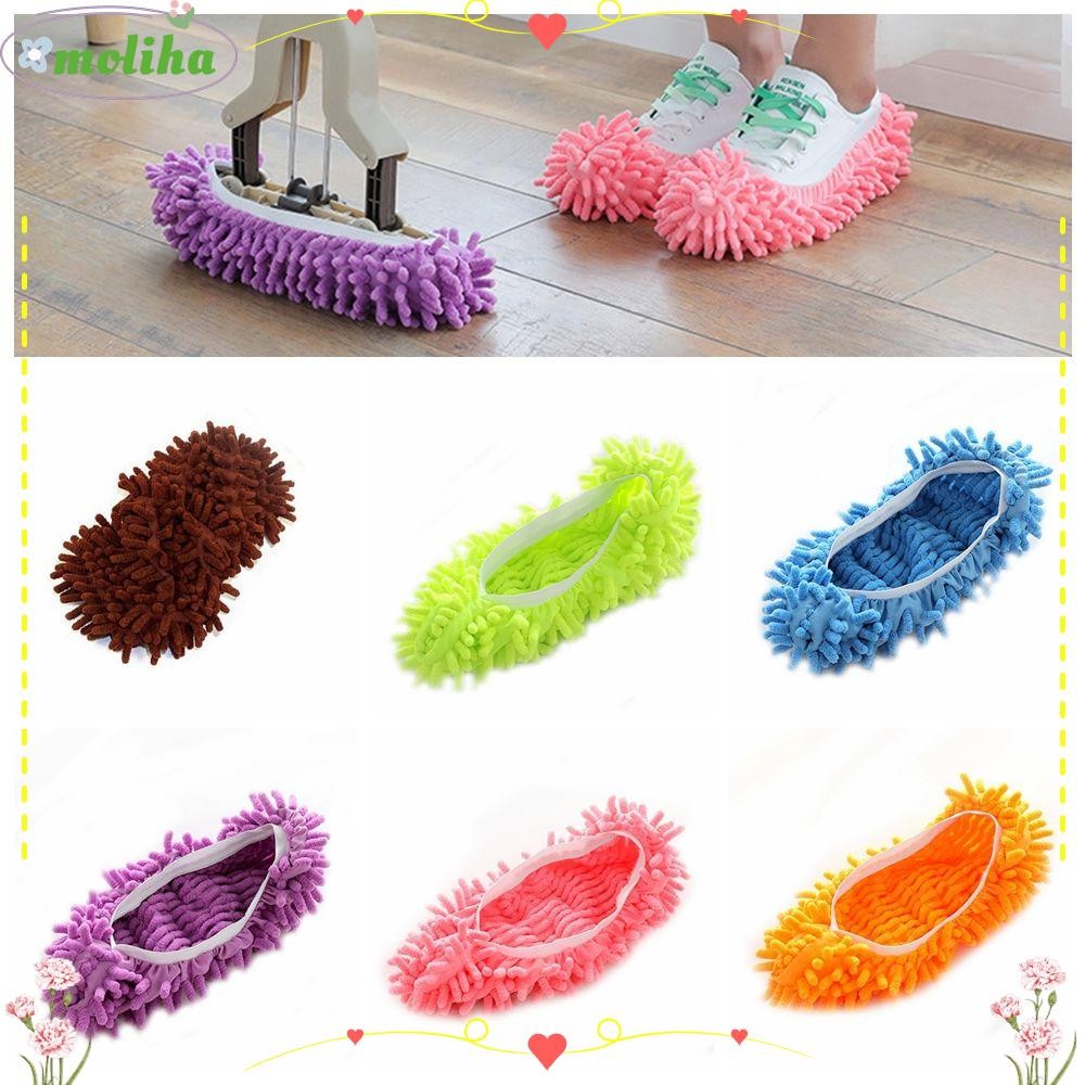 โมลิฮา ทําความสะอาดผ้าซับอุปกรณ์เสริมที่มีสีสันอย่างรวดเร็วดูดซับน้ํารองเท้าแตะ