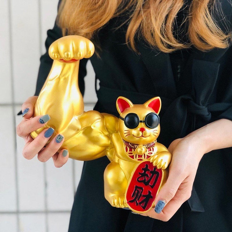Influencer Lucky Cat Kirin Arm Opening Store ตกแต่งของขวัญ Influencer ธุรกิจคือ Booming ของขวัญ Stro