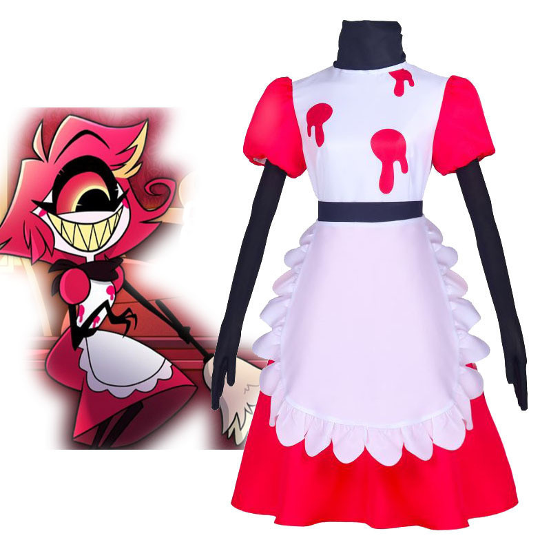 ใหม่! คอสเพลย์ Hell Inn สำหรับฮาโลวีนและทุกวัน Hazbin Hotel Niffty - กระโปรงการ์ตูน TISR TG3W