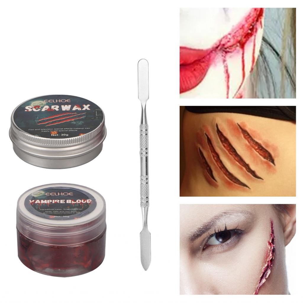 ชุดแต่งหน้า SFX วัสดุที่ปลอดภัย Halloween Scar Wax สำหรับปาร์ตี้