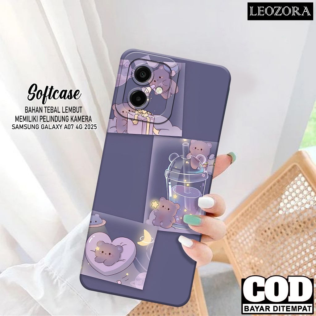 HP Samsung Galaxy A07 4G 2025 กรณีล่าสุด Softcase Pro กล้อง Softcase Samsung A07 4G เคสโทรศัพท์ Sams
