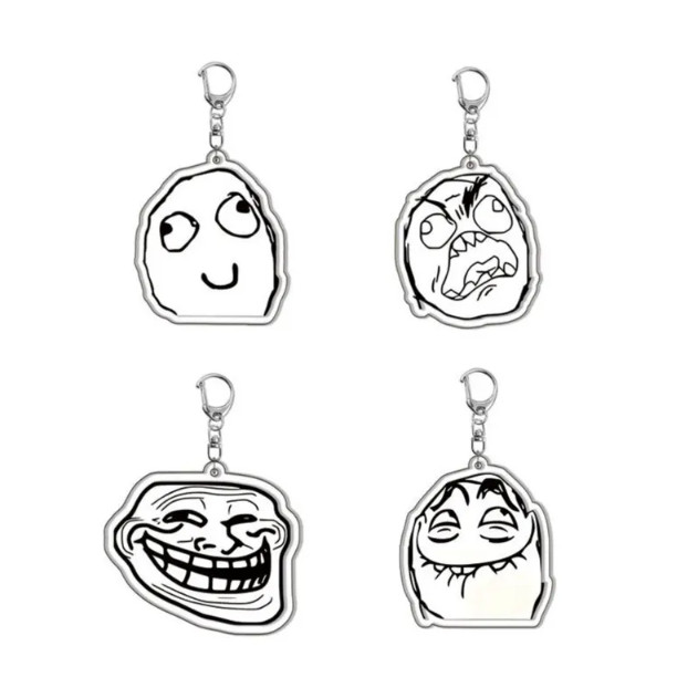 FUNNY FUNNY FUNNY meme KEYCHAIN
