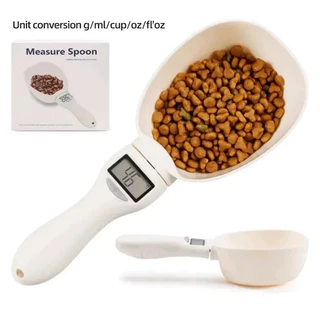 🔔ช้อนตวงดิจิตอล ตวงอาหาร ชั่งได้1g/800g ชั่งอาหารหมา/แมว เครื่องชั่งส่วนผสม ปรับได้4หน่วย แม่นยำ1g⚖️