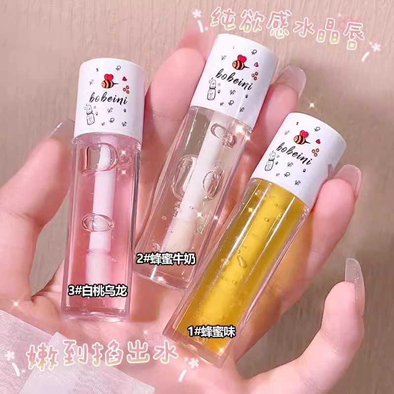 lipbalm ลิปบาล์ม Honey Lip Oil Moisturizing Moisturizing อัพเกรดลิปกลอส Exfoliating Anti-Drying Fade