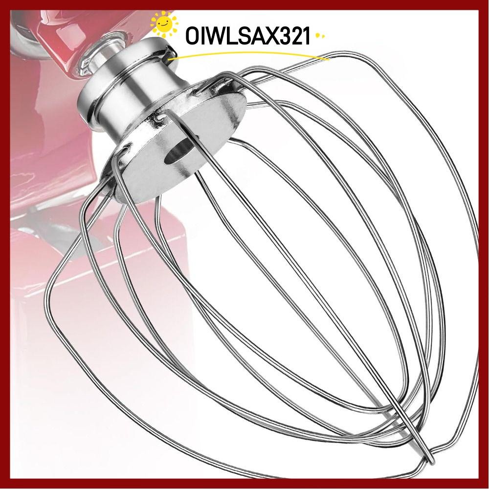 OIWLSAX321 Whip สิ่งที่แนบมา, 6 สายเครื่องล้างจานปลอดภัยบอลลูน Whisk, เปลี่ยนสิ่งที่แนบมา 4.5 Quart 