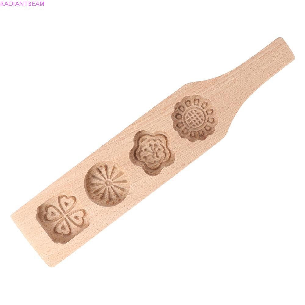 RADIANTBEAM Maamoul Form ช็อกโกแลตไม้เบเกอรี่ Kitchen Moon Cake Mould