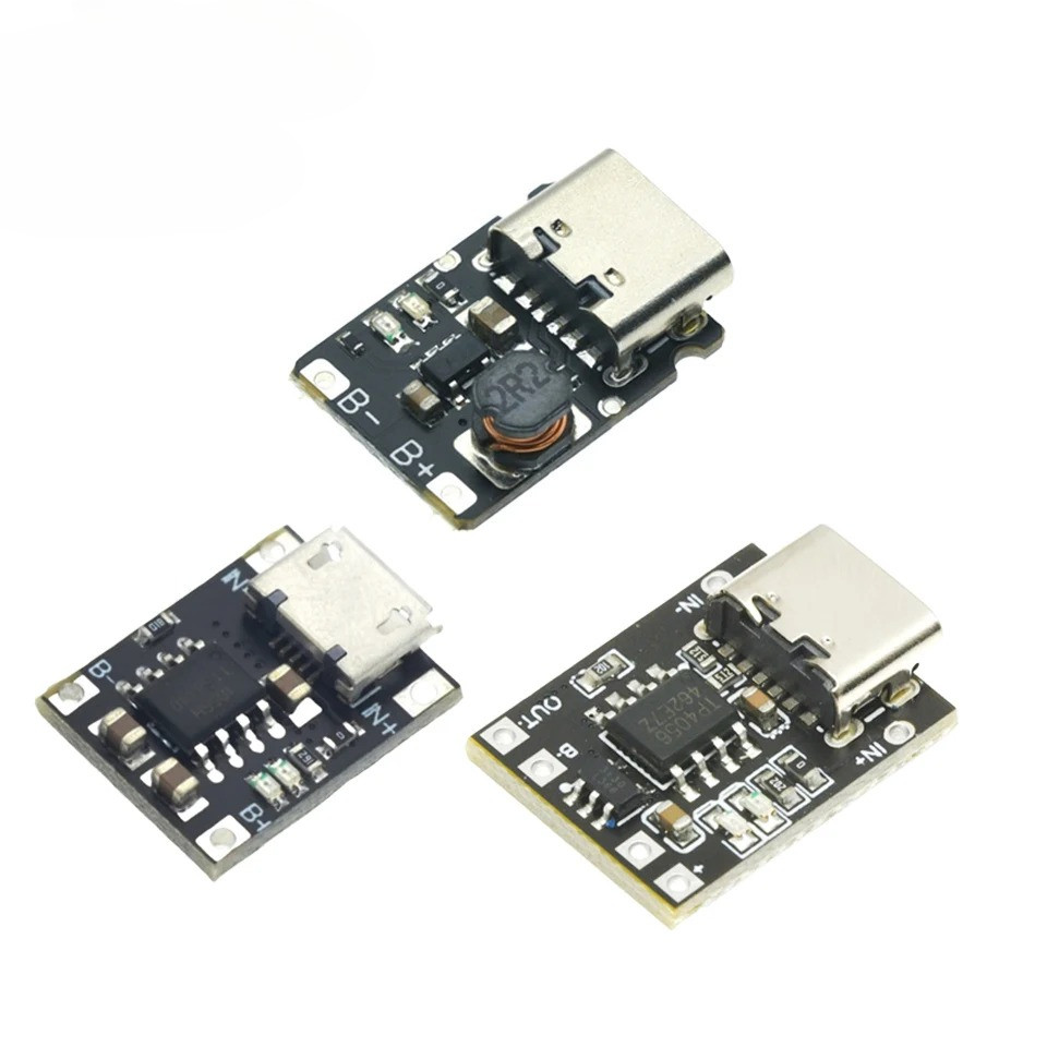 1/5PCS Type-C USB TP4057 1A แบตเตอรี่ลิเธียมชาร์จป้องกันโมดูล Polymer แบตเตอรี่มากกว่า TP4056 พร้อมอ