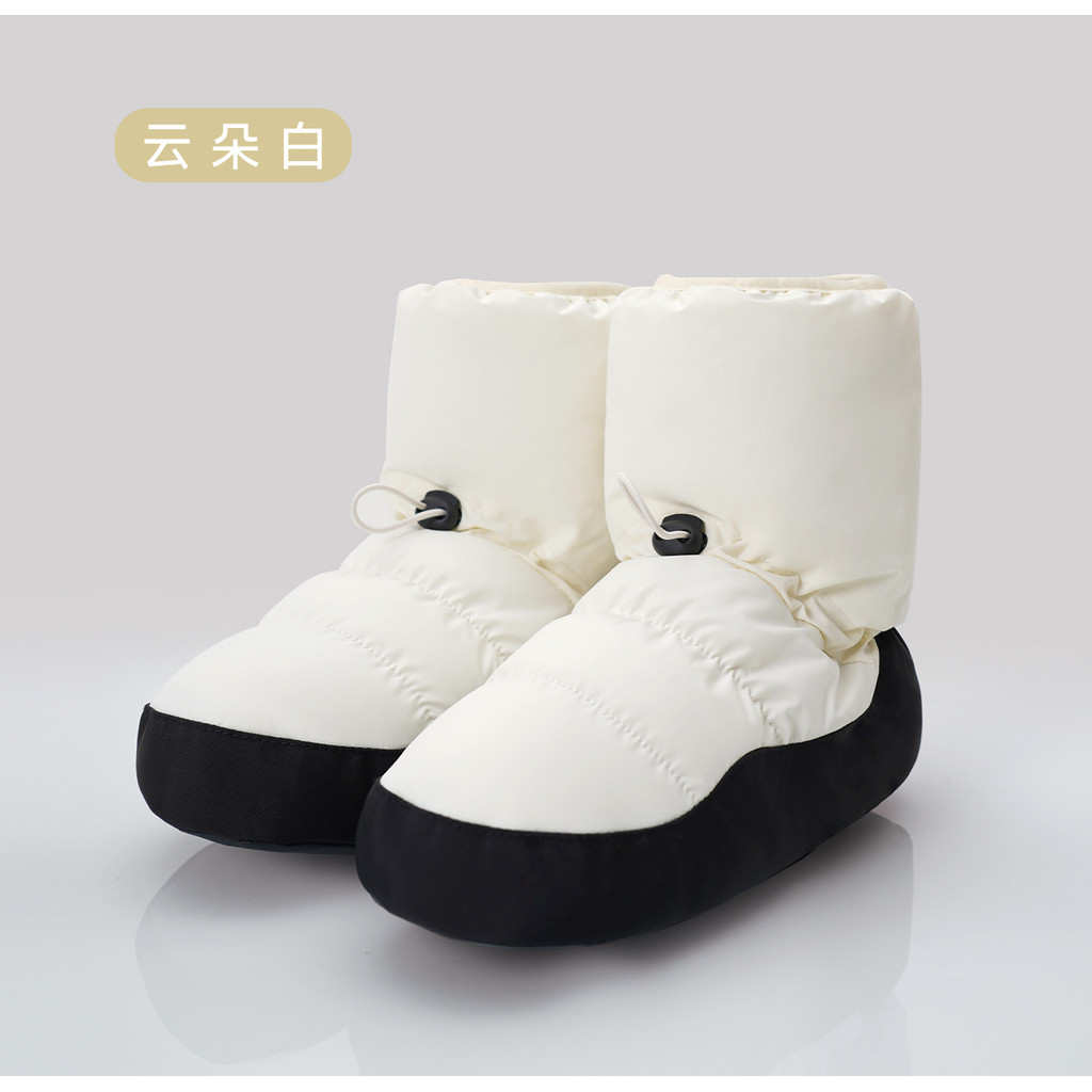 รองเท้าบัลเล่ต์อบอุ่นสำหรับฤดูใบไม้ร่วงและฤดูหนาว แบบเชือกรูด ทำจากผ้าฝ้าย สวมใส่สบาย - รูปที่ 7