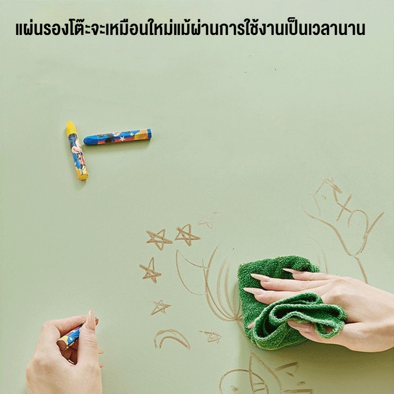 เสื่อโต๊ะหนัง กันน้ำและกันน้ำมัน ตกแต่งสวยงาม ทนทานยาวนาน เสื่อโต๊ะคอมพิวเตอร์กันลื่น - รูปที่ 6