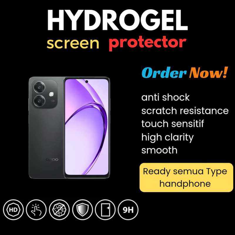(ZAC) Anti-Scratch Hydrogel Screen Protector Universal Oppo A1k A3s A5s A7 A12 A11k A5 A9 A15 A15s A