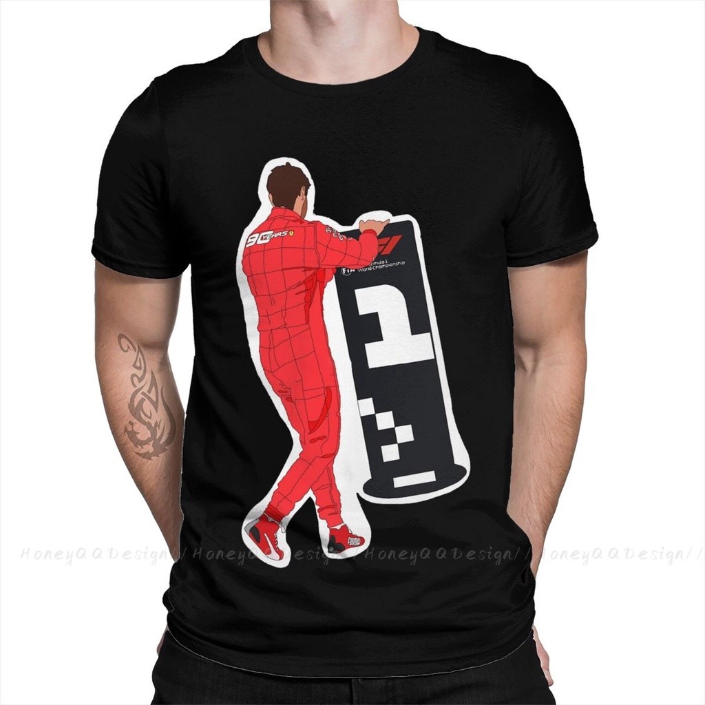 นวนิยาย F169 ผู้ชายสูตร 1 f1 TShirt Ferrari Driver Sebastian Vetel ย้าย 1 ป้ายผ้าฝ้ายแท้ O คอ Tees H