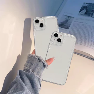ซองกันกระแทกแบบง่ายรองรับสำหรับ For iPhone16 11 12 13 14 Pro Max 7 8 Plus XR X XS 14 15 Plus เคส Case SE จัดส่งในพื้นที่