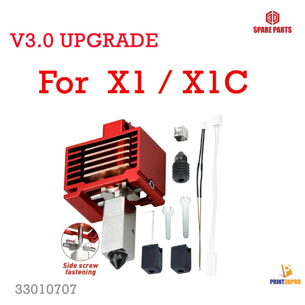 Upgrade V3 Version Hotend Kit For Bambu Lab X1 X1C Printer Part