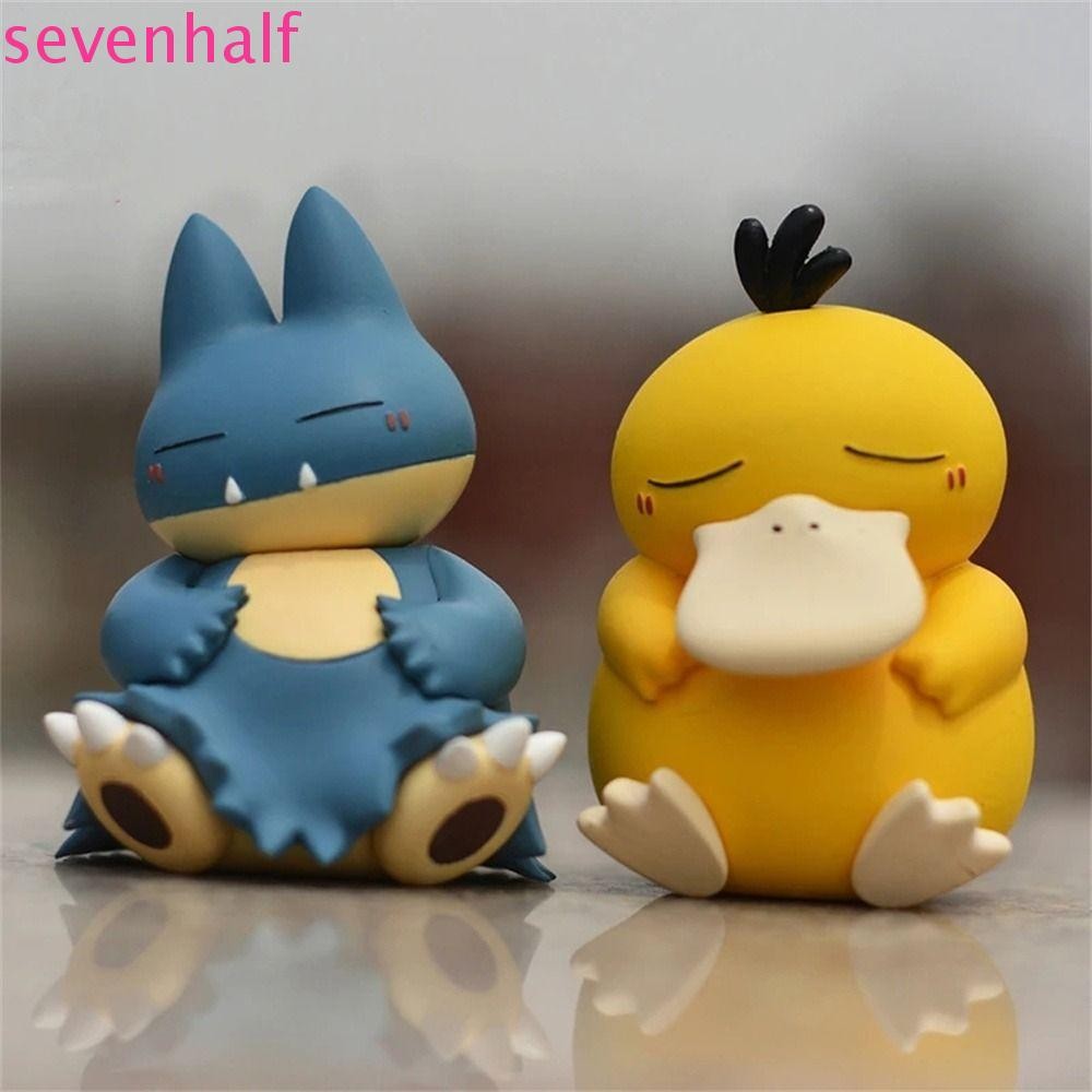 SEVENHALF Psyduck รูปของเล่นการ์ตูนอะนิเมะตัวเลข Action Figure ตุ๊กตาคริสต์มาสน่ารัก Psyduck Snorlax