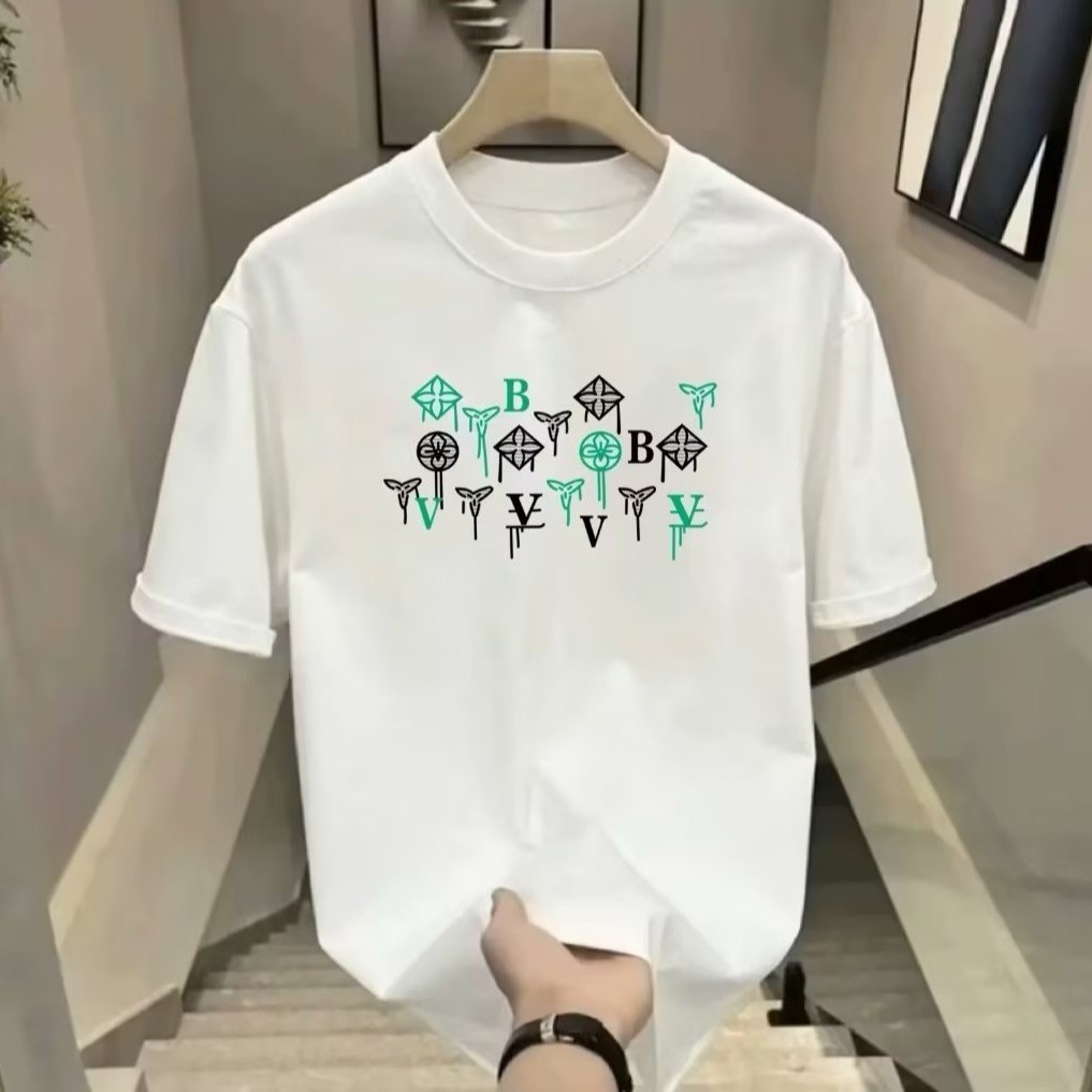 COD 2025P17 (Long-staple Pure Cotton 230g) D-456 Black/White/S-5XL Size new23 G07J