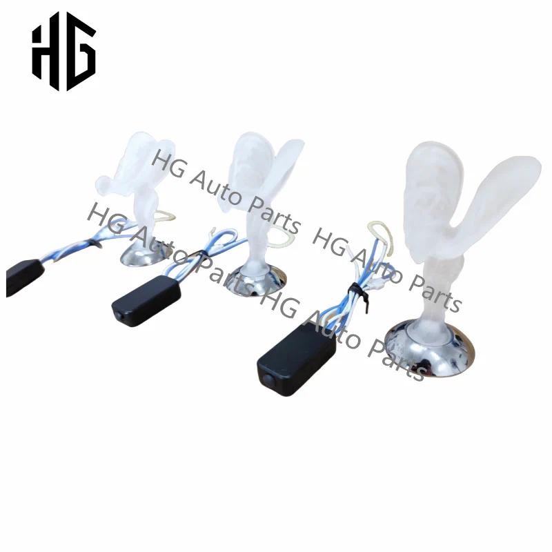 ราคาถูก ด้านหน้าเครื่องยนต์ Hood คริสตัล Spirit of Mark พร้อมไฟ LED สําหรับ Roll Royce Ghost Wraith 