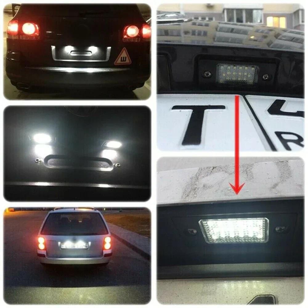 ไฟป้ายทะเบียน LED รถยนต์ 2 ชิ้น 6Y0943021 สําหรับ Skoda 1999-2007 สําหรับ Fabia สําหรับ Mk1 6Y 6500K