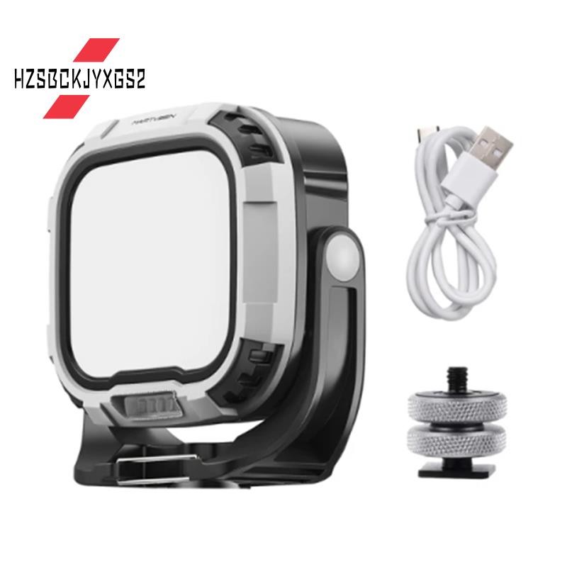 Hzsbckjyxgs2R7 PRO 28W Magnetic LED Video Light แบบพกพาเติมแสงไฟกล้องมัลติฟังก์ชั่นพร้อมที่จับไฟเตือ