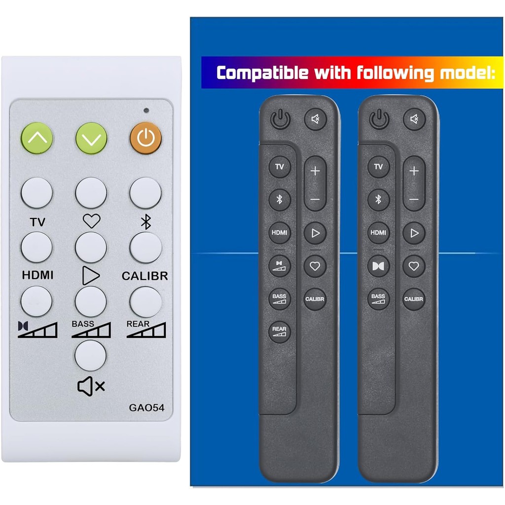 รีโมทคอนโทรลทดแทนสําหรับ JBL Soundbar BAR 500 5.1 channeI BAR500