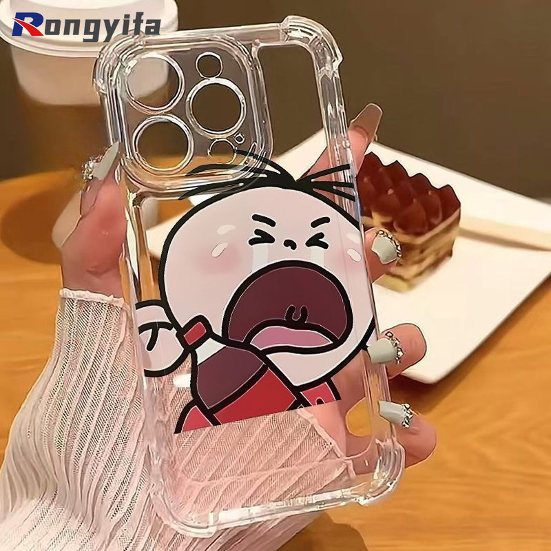 การ์ตูนเด็กสี่มุมปลอกสําหรับVivo V21E V20 SE V19 Neo V17 Pro V9 V5 Plus Y3 Y3S T4 Lite Ultra T3 T2 T