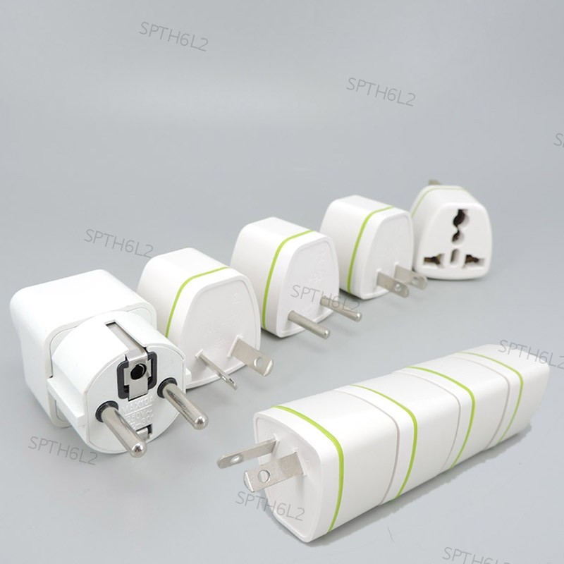 5x Universal AC AU EU US UK To EU UK US AU Power wall Travel ปลั๊กแปลงทองเหลือง Kr ยุโรปอะแดปเตอร์สํ