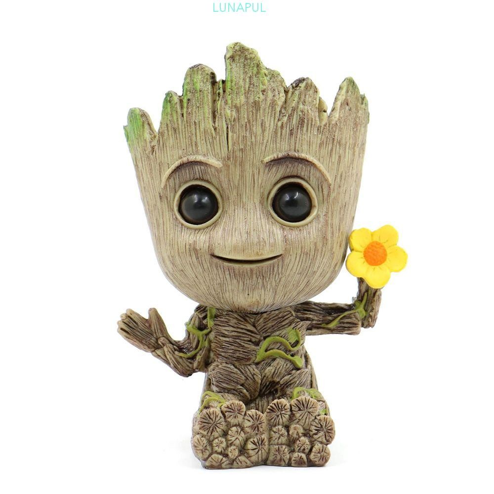 LUNAPUL Groot Action Figure สําหรับของขวัญของเล่นรูป Mini Groot รูปของเล่น Avengers Marvel อะนิเมะ A