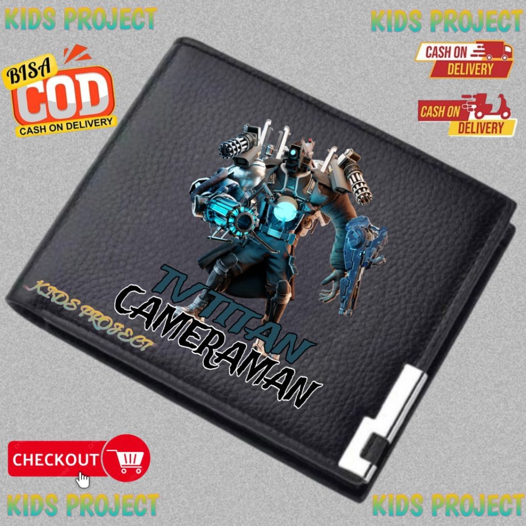 New TV Titan Cameraman Childrens Folding Wallet