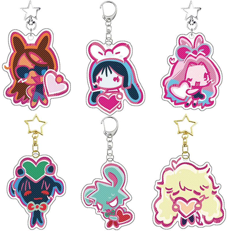 Alien Stage อะนิเมะ Suae Till Ivan Hyuna Mizi Luka พวงกุญแจอะคริลิคน่ารักพวงกุญแจจี้พวงกุญแจตกแต่ง