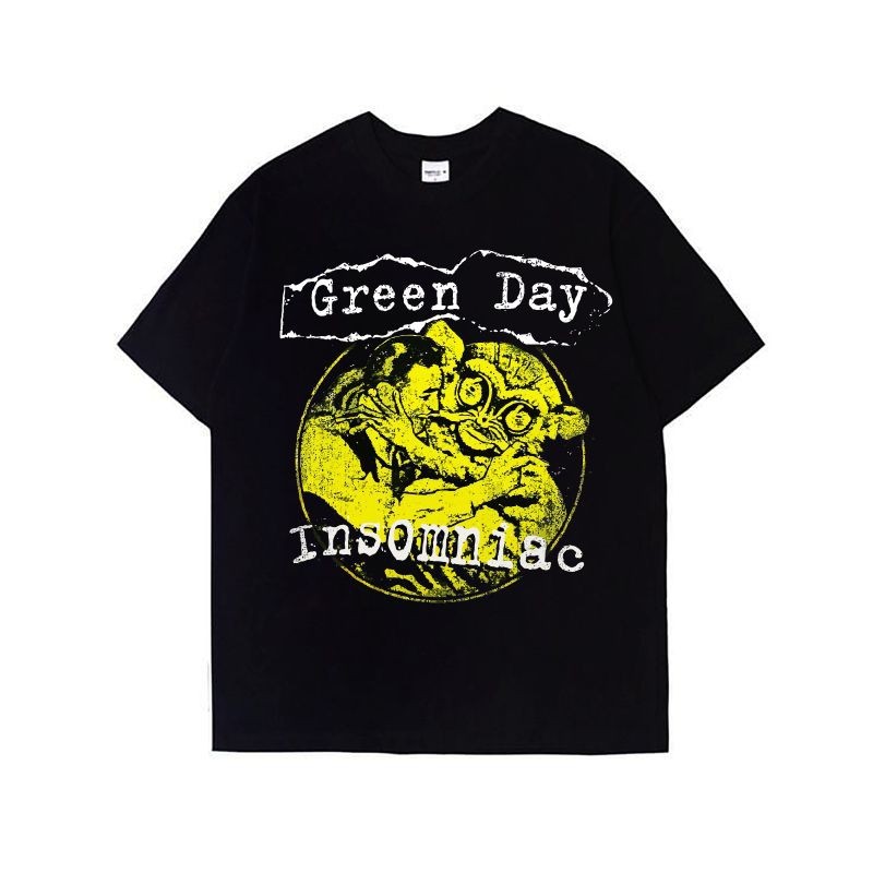 เสื้อยืดวงนอนไม่หลับ Green Day - สีดํา เสื้อวง merch Green day
