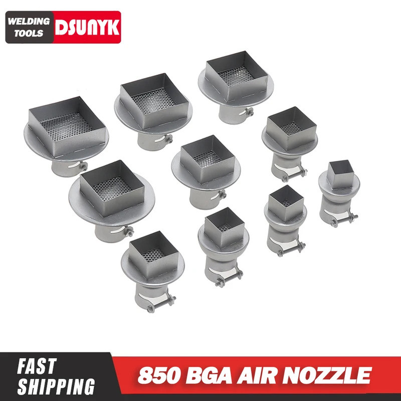 1pcs BGA หัวฉีด SMD เชื่อมหัวฉีด 850 Hot Air Gun เชื่อมสถานีหัวฉีดสําหรับ WEP YIHUA 853AAA SAIKE ATT