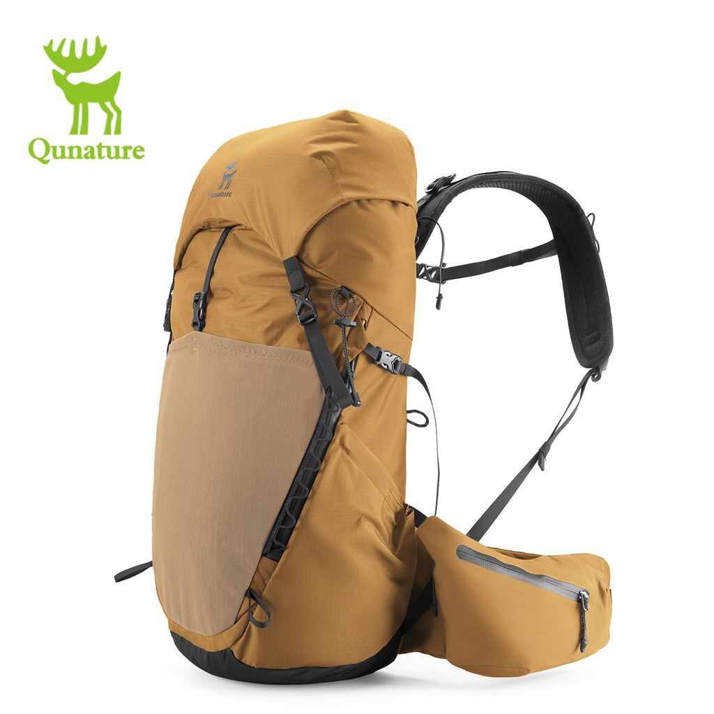 Qunature กระเป๋าเป้สะพายหลังเบาะบ สบายในการใช้งานกลางแจ้ง ทนทานและมีฟังก์ชันหลากหลาย